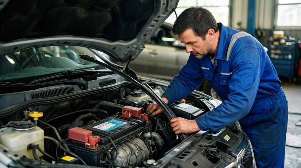 Как подготовить машину к зиме (аккумулятор, антифриз, дворники, резина, масло) - иллюстрация